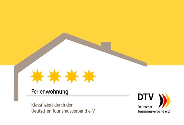 DTV Auszeichnung 4 Sterne Ferienwohnung